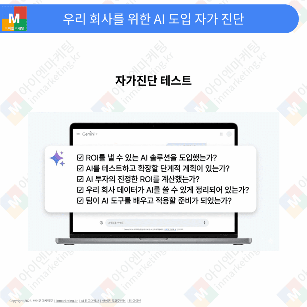 AI 도입 준비도를 점검하는 자가 진단 체크리스트 이미지