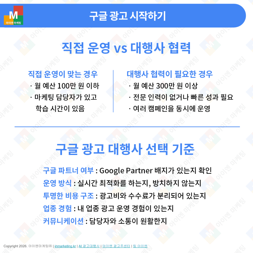 구글 광고 대행사 선택 기준 Google Partner 광고 대행사