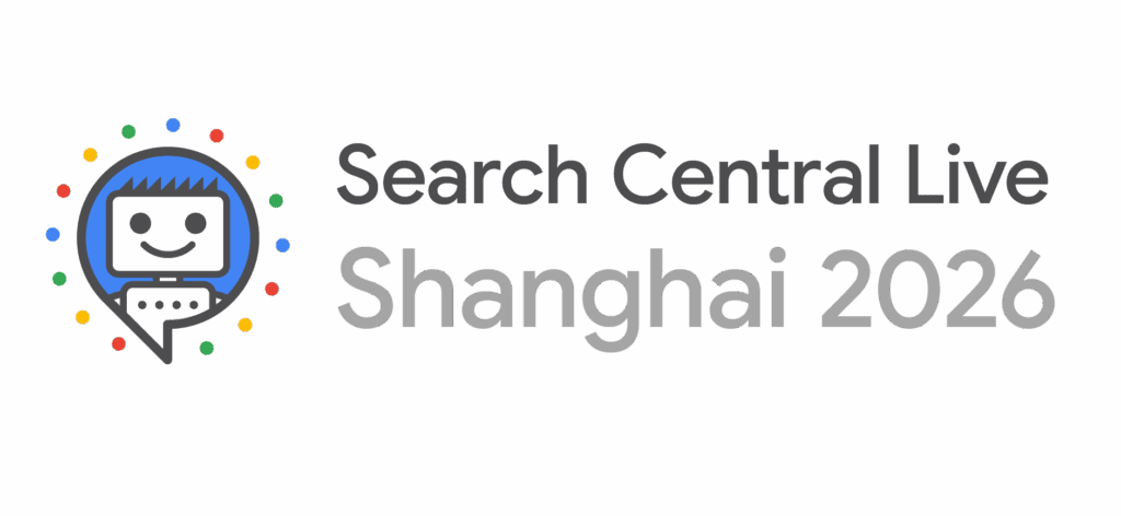 Search Central Live Shanghai 2026 event logo by Google for SEO conference in China
