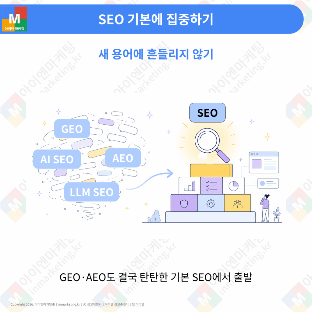 SEO 기본에 집중하기 좋은 SEO가 곧 좋은 GEO